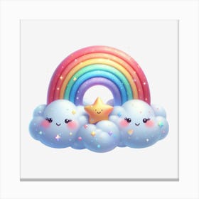 Rainbow Clouds 1 Canvas Print