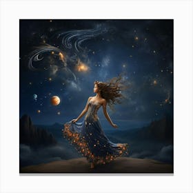 Starry Night art print Canvas Print