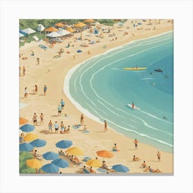 Of A Beach Canvas Print