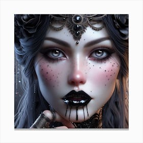 Gothic Beauty 1 Canvas Print