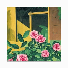 Roses In The Garden Canvas Print