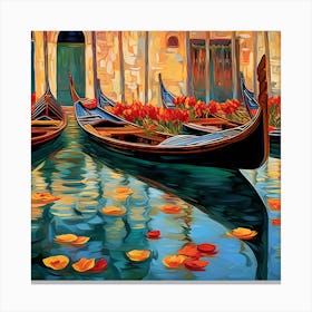 Venice Gondolas 3 Canvas Print