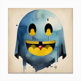 Ghost Face Pac-Man Canvas Print