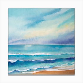 Sea and beach Canvas Print