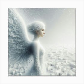 Angel In The Snow Canvas Print