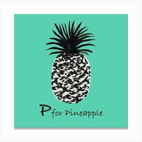 Pineapple 16x16 Canvas Print