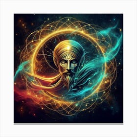 Soulful Connections: Depicting Telepathic Bonds Through Art" Canvas Print