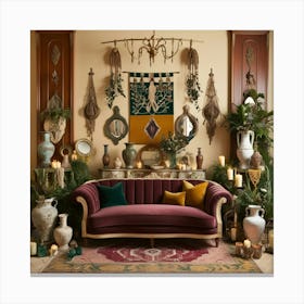 Bohemian Living Room 4 Canvas Print