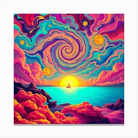 Psychedelic Painting 12 Canvas Print