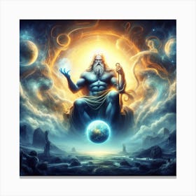 God Of The Sky 1 Canvas Print