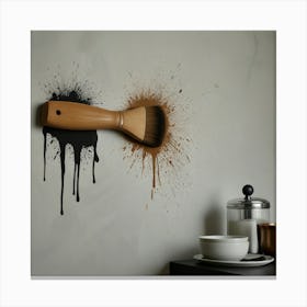 Default Create Brush Painting Of Kitchen Wall Design 3 Canvas Print