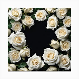 White Roses 11 Canvas Print