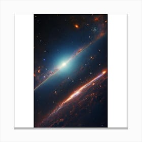 Galaxy And Stars Canvas Print