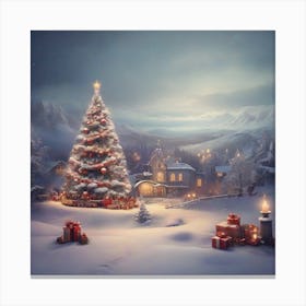 Christmas Village Canvas Print