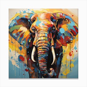 Elephant Painting 1 Canvas Print