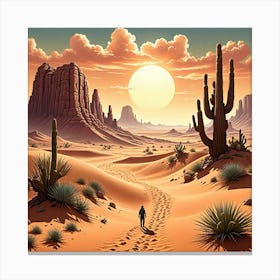 Desert Landscape 17 Canvas Print