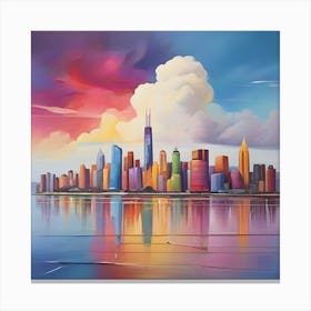 Chicago Skyline 1 Canvas Print