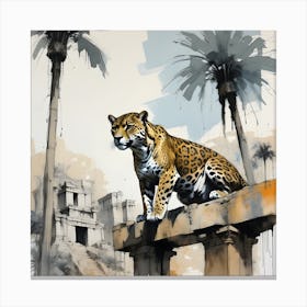 King of the jungle II - Jaguar Canvas Print