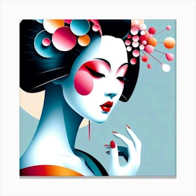 Japan Geisha Visual 13 Canvas Print