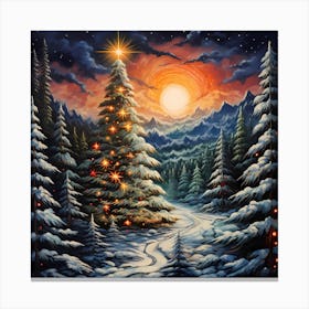 Christmas Canvas Threads Canvas Print