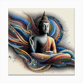 Trademark Fine Art Adirek M Monk Meditation 16X24 Canvas Art Adirek M  Framed 16-in H x 24-in W People Print on Canvas in the Wall Art department  at