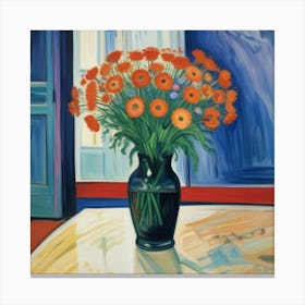 1000013694Vase of flowers Canvas Print