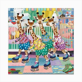 A Whimsical And Colorful Illustration Of Baby Gira 0m0rhqq9rcit7usotehzdw Ytvhm5zwr6imw4l3 0 Qw Canvas Print