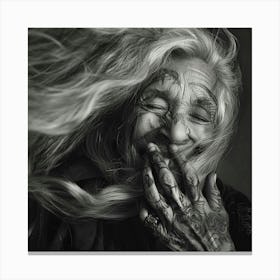 Woman With Long Hair Canvas Print