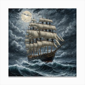 moody seas 11 Canvas Print