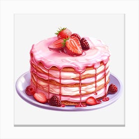 Strawberry Cake 7 Canvas Print