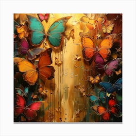 Butterflies In The Sky Canvas Print