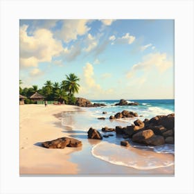 Sri Lanka Beach Canvas Print