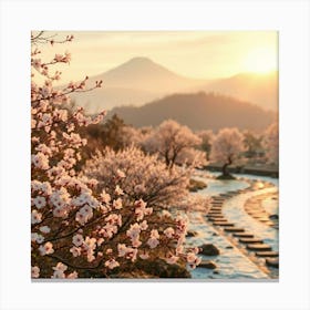 Sakura Blossoms In Spring Canvas Print