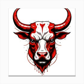 Bull Head Canvas Print