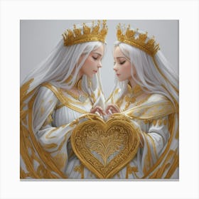 Two Queens Canvas Print