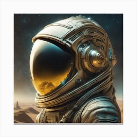 Astronaut In Space Canvas Print