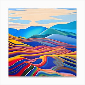 Abstract Landscape Painting 1 Canvas Print