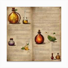 Spells And Potions Canvas Print