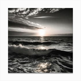 Black And White Photo Canvas Print