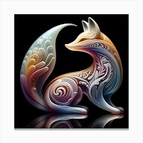 Glass Fox 3 Canvas Print