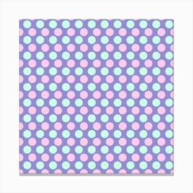 Pastel Polka Dream Canvas Print