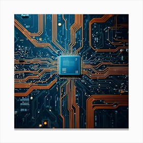 Computer Circuit Board 23 Canvas Print