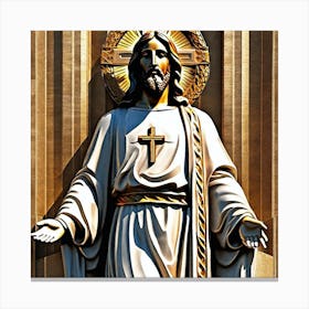 Statue Of Jesus 3 Canvas Print