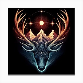 Deer Head 1 Canvas Print