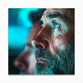 Portrait Of A Man With A Beard Canvas Print