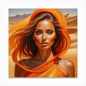 Bonito rostro de mujer arabe Canvas Print