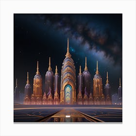 Futuristic City 2 Canvas Print