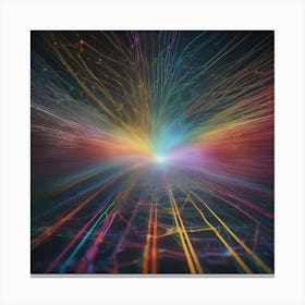 Abstract Rays Of Light 18 Canvas Print