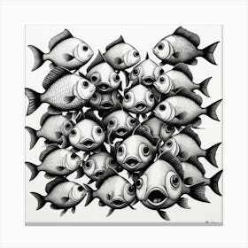 Group Of Fish Canvas Print