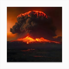 Volcano Eruption Canvas Print